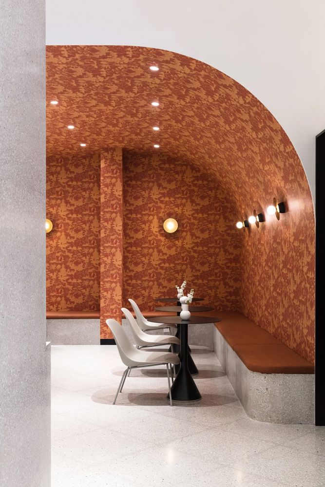 brownie art wallpaper chamher fiber lounge