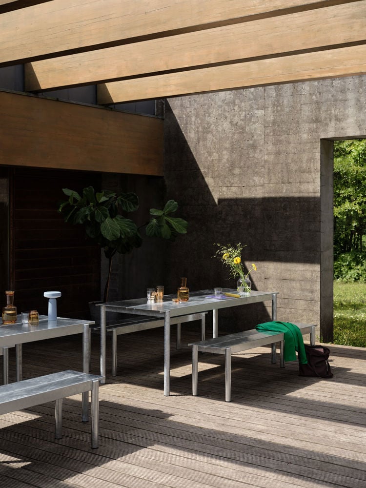 linear-steel-warm-galvanized-bench-table-ease-portable-lamp-light-blue-raise-carafe-glasses-burnt-orange-silent-vase-muuto-low-res