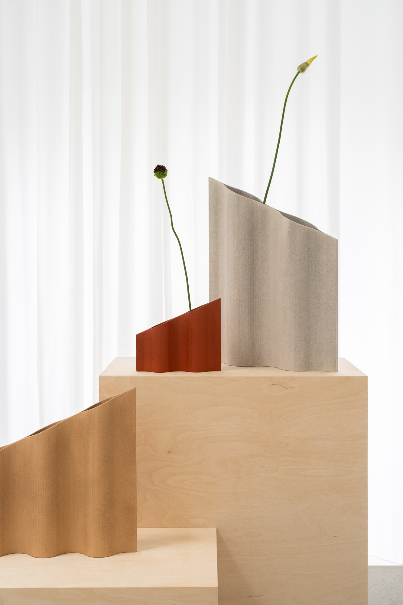 A setup of the Waves Vase at 3daysofdesign 2025.