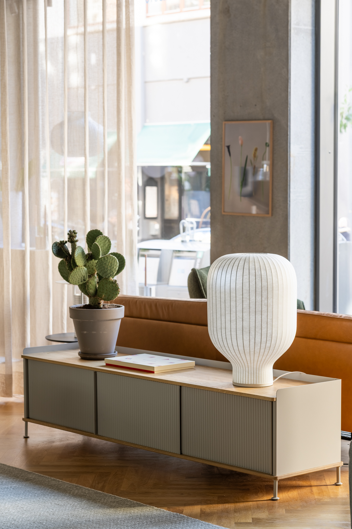 Enfold Sideboard with Strand Table Lamp